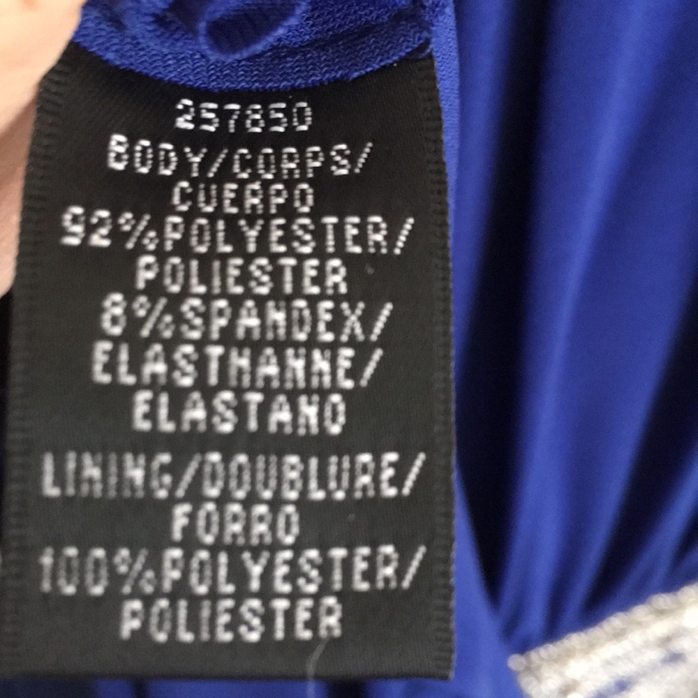 Js Boutique Royal Blue sequined detailed Dress - Picture 5 of 5
